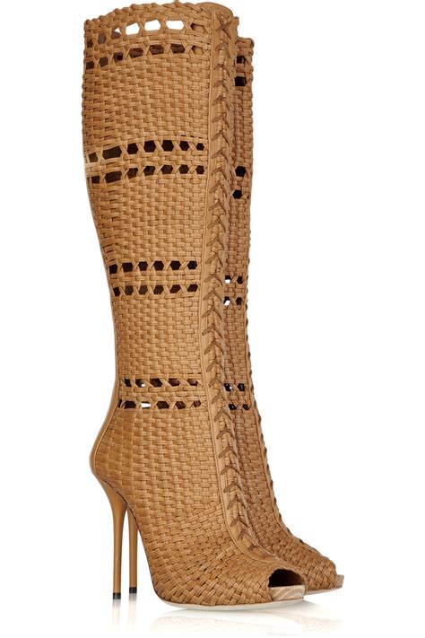 gucci woven boots